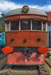 Fototapeta na wymiar Old locomotive Railway station