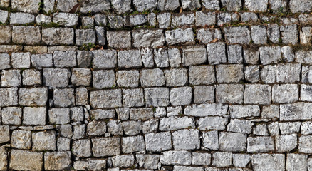 Background of stone fence texture