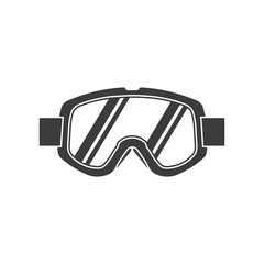 Snowboard  goggles vector illustration.