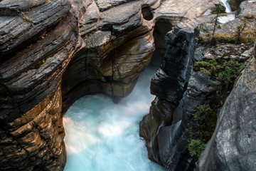 View from Mistaya Canyon at Banff in Canada