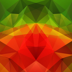 Abstract background consisting of red, green triangles. Geometric design for business presentations or web template banner flyer. Vector illustration