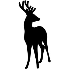 Vector Silhouette of Deer