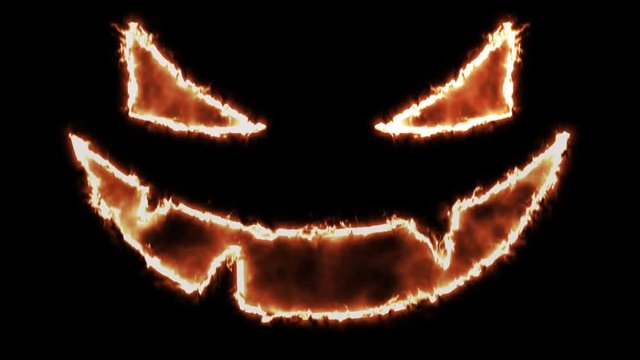spooky halloween pumpkin face background