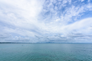 沖縄県　海中道路からの眺め