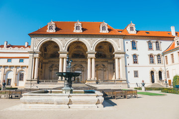 Fototapeta na wymiar View of the Wallenstein Garden in Prague, Czech Republic