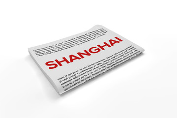 Shanghai on Newspaper background