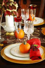 Thanksgiving table setting