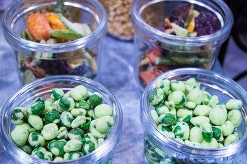 Peas and vegetables