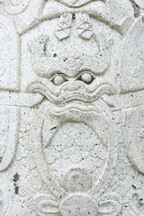 Close-up Ancient Chinese Ballast Doll.