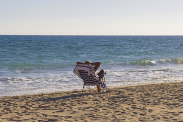 Fototapeta na wymiar Férias de verão na praia