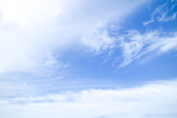 Naklejka na ściany i meble Clear blue sky with cloud 