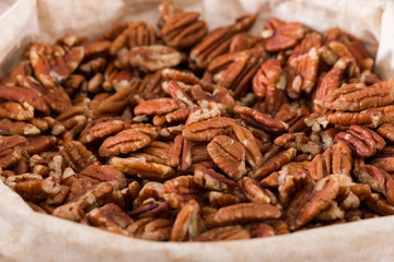 Fototapeta premium Illustration of bag with pecan