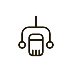 Obraz premium Flat line icon