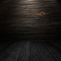 Dark wooden wall