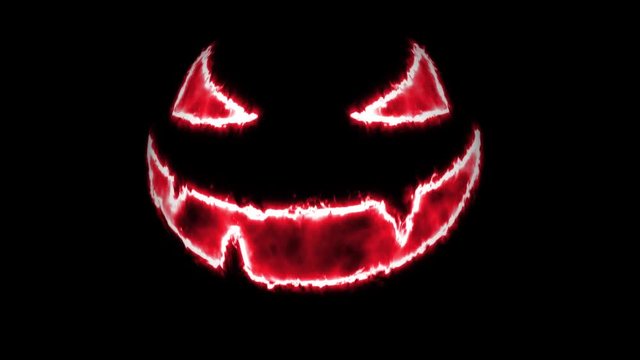 spooky halloween pumpkin face background