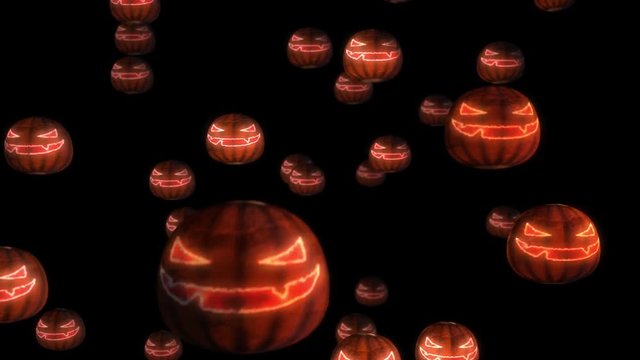 spooky halloween pumpkin face background