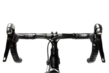Abwaschbare Fototapete Fahrräder road bike handlebar carbon