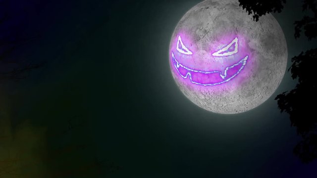 spooky halloween pumpkin face background