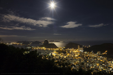 Moonligth on Guanabara Bay, Rio de Janeiro