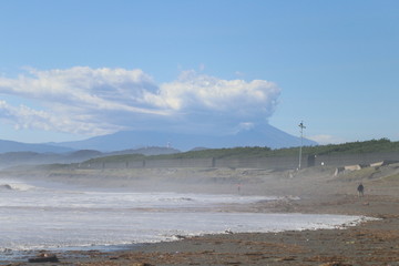 台風一過の富士山
