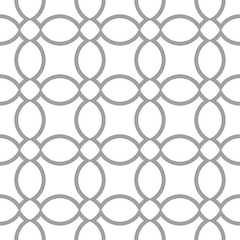 Light gray geometric ornament. Seamless pattern