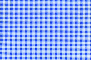 tissu à petits carreaux vichy bleu 