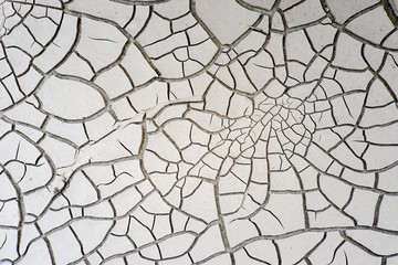 Dry soid after flood. Crack surface of dry soil. Abstract crack surface of mud.
