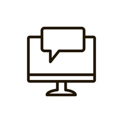 Fototapeta premium Flat line icon