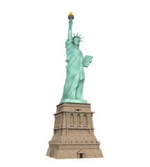 Fototapeta premium Statue of Liberty Isolated