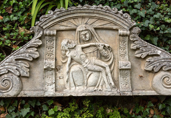  Wainscots -  tiling depicting a nativity scene in Monte Palace Tropical Garden, Funchal, Madeira, Portugal