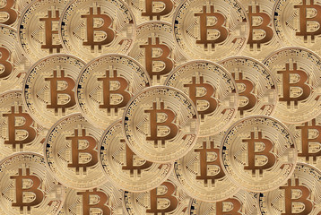 many golden bitcoins coins