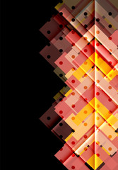 Color arrows on black background