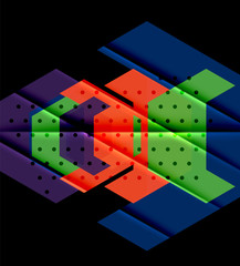 Triangles and geometric shapes abstract background