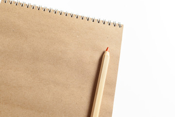 Blank Note Book With Wood Pencil