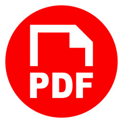 pdf circle red icon