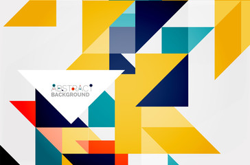 Fototapeta premium Triangle pattern design background