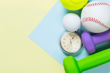 Assorted sports equipment