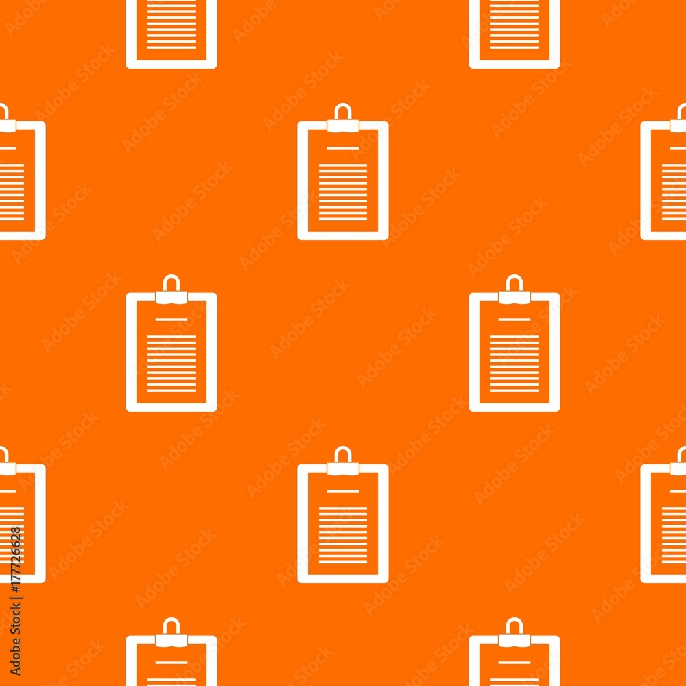 Poster clipboard with checklist pattern seamless
