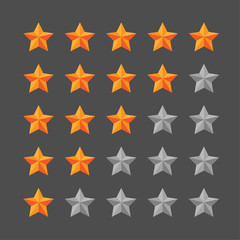 star rating template, graphic element