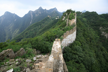 Fototapeta na wymiar landscape of the great wall in china