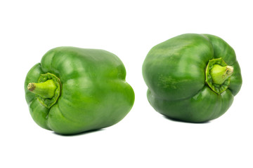 Two green peppers