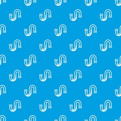 Clog in the pipe pattern seamless blue