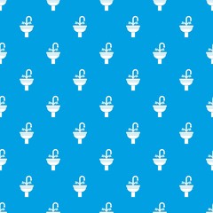 Ceramic sink pattern seamless blue