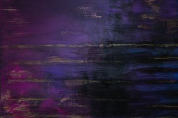 Blue and puple old painted rough wood background. Copy space, banner