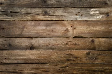 Tuinposter Natural wood texture for background. Copy space, banner © jchizhe