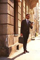 Young businessman on the street