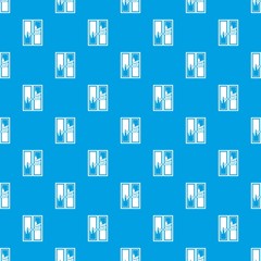 Window cleaning pattern seamless blue