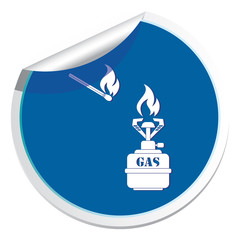 Camping stove icon vector