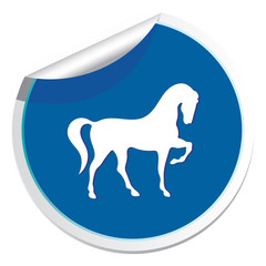 Horse silhouette icon