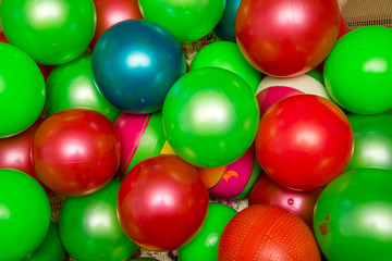 bright baby balls closeup